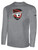 COVENTRY  BASICS LONG SLEEVE COTTON TEE TEAM CREST ON WEARERS CENTER CHEST LIGHT HEATHER GREY BLACK