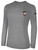 COVENTRY  BASICS LONG SLEEVE COTTON TEE TEAM CREST ON WEARERS LEFT CHEST LIGHT HEATHER GREY BLACK