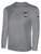 COVENTRY  BASICS LONG SLEEVE COTTON TEE TEAM CREST ON WEARERS LEFT CHEST LIGHT HEATHER GREY BLACK
