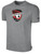 COVENTRY  BASICS COTTON TEE CREST ON WEARERS CENTER CHEST LIGHT HEATHER GREY BLACK