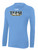 TEAM SAN DIEGO CLUB SHOOTER LONG SLEEVE HOODED TEE POWDER BLUE WHITE