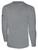 SHORELAKE SC BASICS LONG SLEEVE COTTON TEE CREST CENTER CHEST LIGHT HEATHER GREY BLACK