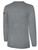TEXAS PREMIER BASICS LONG SLEEVE COTTON TEE CREST LEFT CHEST LIGHT HEATHER GREY BLACK