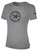 TEXAS PREMIER BASICS COTTON TEE CREST CENTER CHEST LIGHT HEATHER GREY BLACK