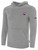 CHARLOTTE AMBUSH FH BASICS FLEECE PULLOVER HOODIE CREST LEFT CHEST LIGHT HEATHER GREY BLACK