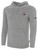 CHARLOTTE AMBUSH FH BASICS FLEECE PULLOVER HOODIE CREST LEFT CHEST LIGHT HEATHER GREY BLACK