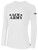 ACE VOLLEYBALL BASICS LONG SLEEVE COTTON TEE CREST CENTER CHEST WHITE BLACK