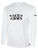 ACE VOLLEYBALL BASICS LONG SLEEVE COTTON TEE CREST CENTER CHEST WHITE BLACK