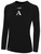 ACE VOLLEYBALL BASICS CREW NECK LONG SLEEVE POLY TEE BLACK