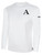 ACE VOLLEYBALL BASICS LONG SLEEVE COTTON TEE CREST LEFT CHEST WHITE BLACK