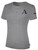 ACE VOLLEYBALL BASICS COTTON TEE CREST LEFT CHEST LIGHT HEATHER GREY BLACK