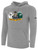 IFL FAN SHOP BASICS FLEECE PULLOVER HOODIE CREST ON WEARERS CENTER CHEST LIGHT HEATHER GREY BLACK
