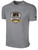 IFL FAN SHOP BASICS COTTON T-SHIRT CREST ON WEARERS CENTER CHEST LIGHT HEATHER GREY BLACK