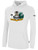 ARIZONA RATTLERS IFL BASICS FLEECE PULLOVER HOODIE CREST ON WEARERS CENTER CHEST WHITE BLACK