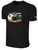 ARIZONA RATTLERS IFL BASICS COTTON T-SHIRT CREST ON WEARERS CENTER CHEST BLACK WHITE