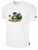 ARIZONA RATTLERS IFL BASICS COTTON T-SHIRT CREST ON WEARERS CENTER CHEST WHITE BLACK