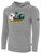 GREEN BAY BLIZZARD BASICS FLEECE PULLOVER HOODIE CREST ON WEARERS CENTER CHEST LIGHT HEATHER GREY BLACK