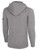 GREEN BAY BLIZZARD BASICS FLEECE PULLOVER HOODIE CREST ON WEARERS CENTER CHEST LIGHT HEATHER GREY BLACK