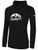 COLORADO UNITED BASICS FLEECE PULLOVER HOODIE TEAM CREST ON WEARERS CENTER CHEST BLACK WHITE