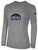 COLORADO UNITED BASICS LONG SLEEVE COTTON TEE TEAM CREST ON WEARERS CENTER CHEST LIGHT HEATHER GREY BLACK