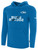VIRGINIA RUSH BASICS FLEECE HOODIE LOGO IN WHITE ON WEARERS LEFT CHEST CAPELLI SPORT BLUE WHITE