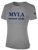 MVLA BASIC SHORT SLEEVE COTTON T-SHIRT LIGHT HEATHER GREY BLACK