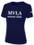 MVLA BASIC SHORT SLEEVE COTTON T-SHIRT NAVY WHITE