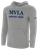 MVLA BASICS FLEECE PULLOVER HOODIE LIGHT HEATHER GREY BLACK
