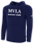 MVLA BASICS FLEECE PULLOVER HOODIE NAVY WHITE