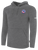 USASA BASICS SMALL LOGO PULLOVER FLEECE HOODIE LEFT CHEST: USASA CREST DARK HEATHER GREY WHITE