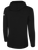 USASA BASICS SMALL LOGO PULLOVER FLEECE HOODIE LEFT CHEST: USASA CREST BLACK WHITE