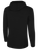 USASA BASICS FULL ZIP FLEECE HOODIE BLACK WHITE