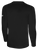 USASA SMALL LOGO BASICS COTTON LONG SLEEVE T-SHIRT LEFT CHEST: USASA CREST BLACK WHITE