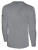 USASA SMALL LOGO BASICS COTTON LONG SLEEVE T-SHIRT LEFT CHEST: USASA CREST LIGHT HEATHER GREY BLACK