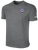USASA SMALL LOGO BASICS COTTON SHORT SLEEVE T-SHIRT LEFT CHEST: USASA CREST DARK HEATHER GREY WHITE
