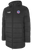 USASA BASICS STADIUM COAT DARK HEATHER GREY WHITE