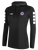USASA BASICS I HOODED TRAINING TOP DARK HEATHER GREY WHITE