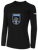 AUBURN SC BASICS COTTON LONG SLEEVE T-SHIRT CENTER FRONT: AUBURN SC CREST BLACK WHITE