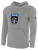 AUBURN SC BASICS FLEECE HOODIE CENTER FRONT: AUBURN SC CREST LIGHT HEATHER GREY BLACK