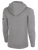 AUBURN SC BASICS FLEECE HOODIE CENTER FRONT: AUBURN SC CREST LIGHT HEATHER GREY BLACK