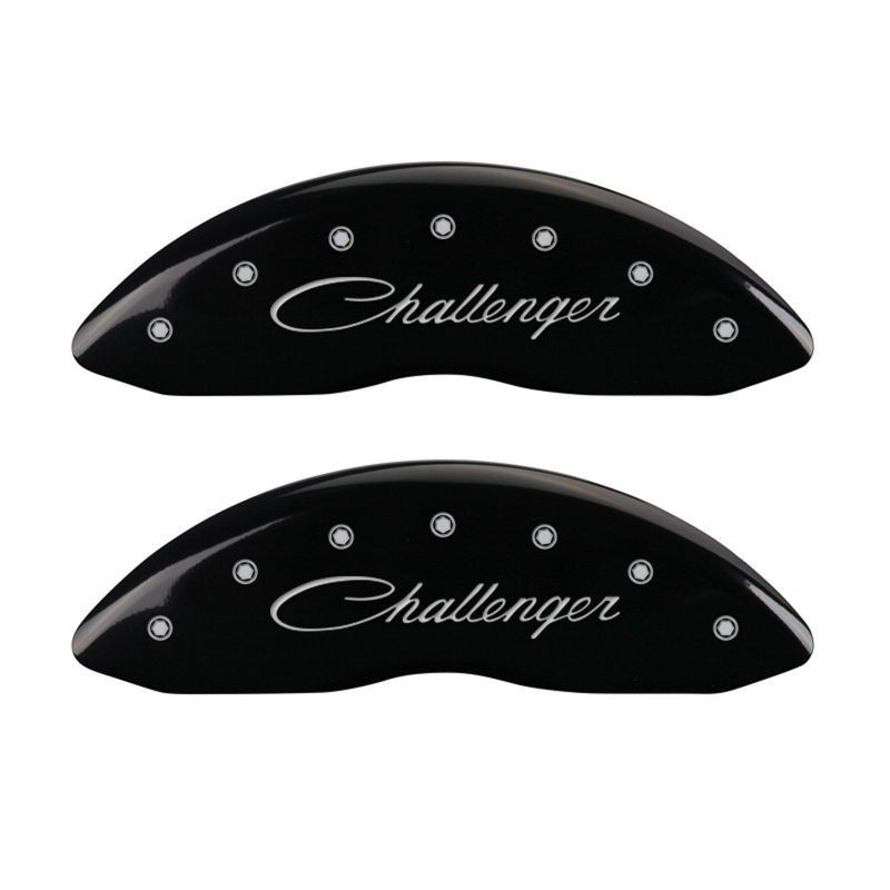 MGP 4 Caliper Covers Engraved Front Cursive/Challenger Engraved