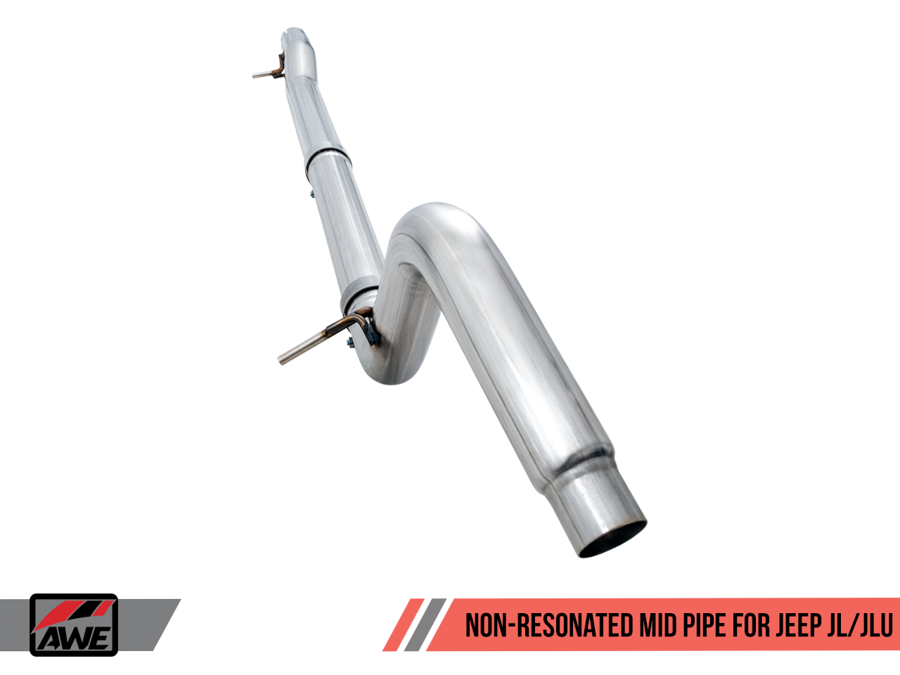 AWE Tuning Resonated Mid Pipe for Jeep JL/JLU 2.0T (3015-11003)