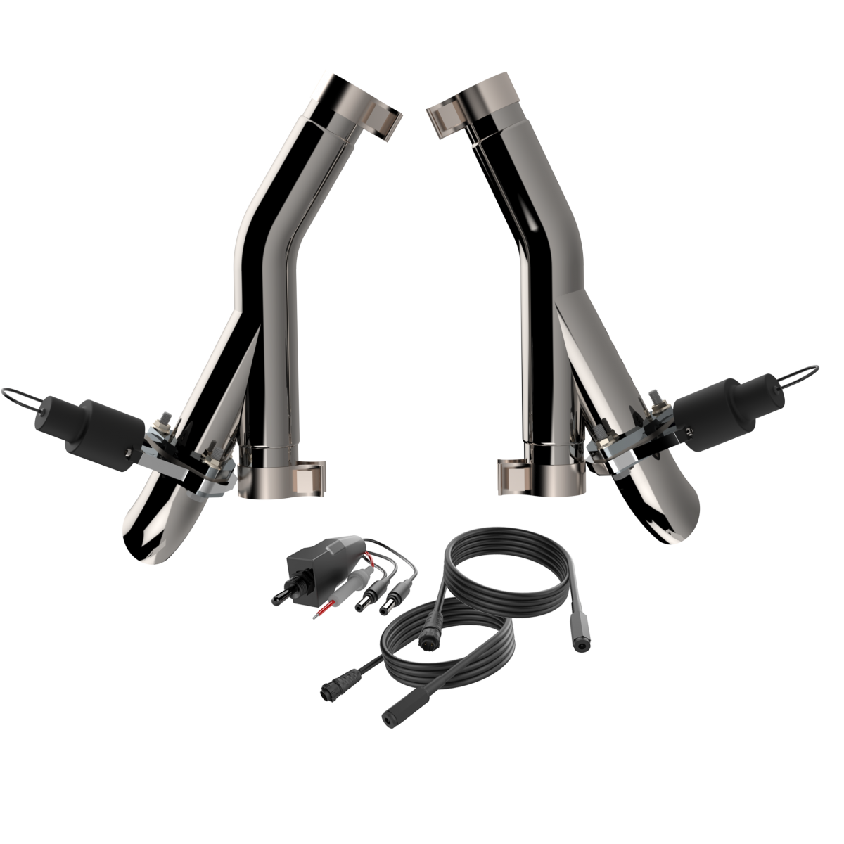 QTP Aggressor Cutout Pipes for 11Current Dodge Durango 5.7L