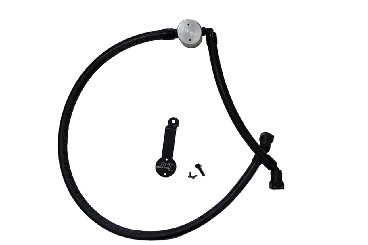 J&L 3069D-C 3.0 Oil Separator Driver Side Clear Anodized for 18-24