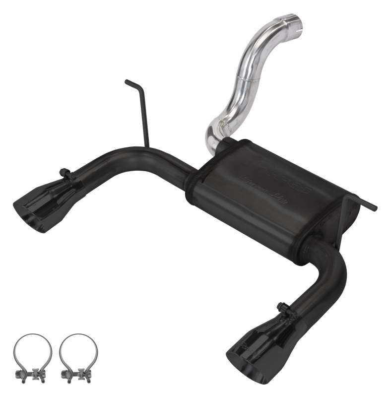 Pypes SJJ24SB Dual Axle Back Exhaust Street Pro Muffler Black Tips