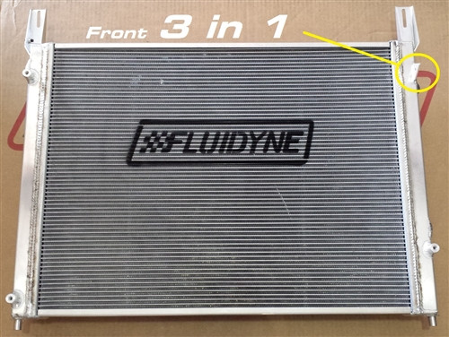Fluidyne Heavy Duty Aluminum Radiator for 05-16 Challenger, Charger ...