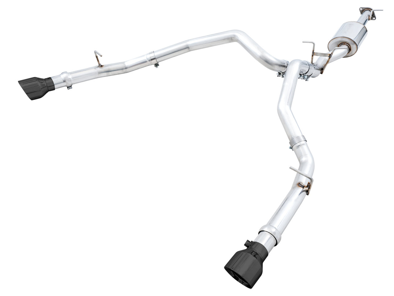 AWE 3015-33006 0FG Dual Rear Exit Catback Exhaust Diamond Black
