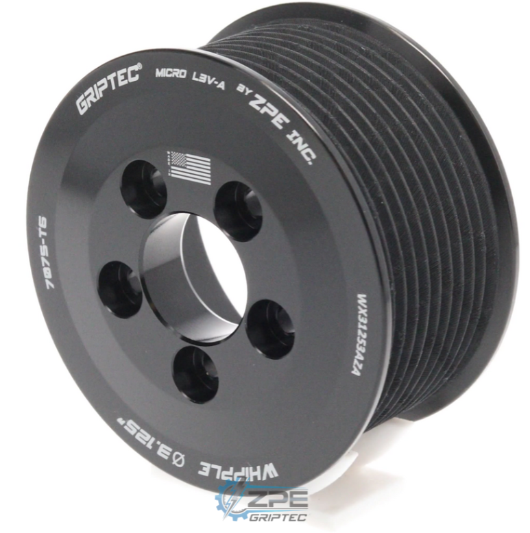 GripTec 10-Rib LV3-A Black Pulley 5 Bolt for Gen 5 or 6 3.0L