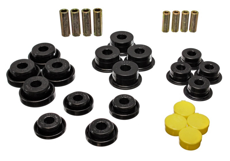 Energy Suspension 2.3106G Front Control Arm Bushings Black for 9706