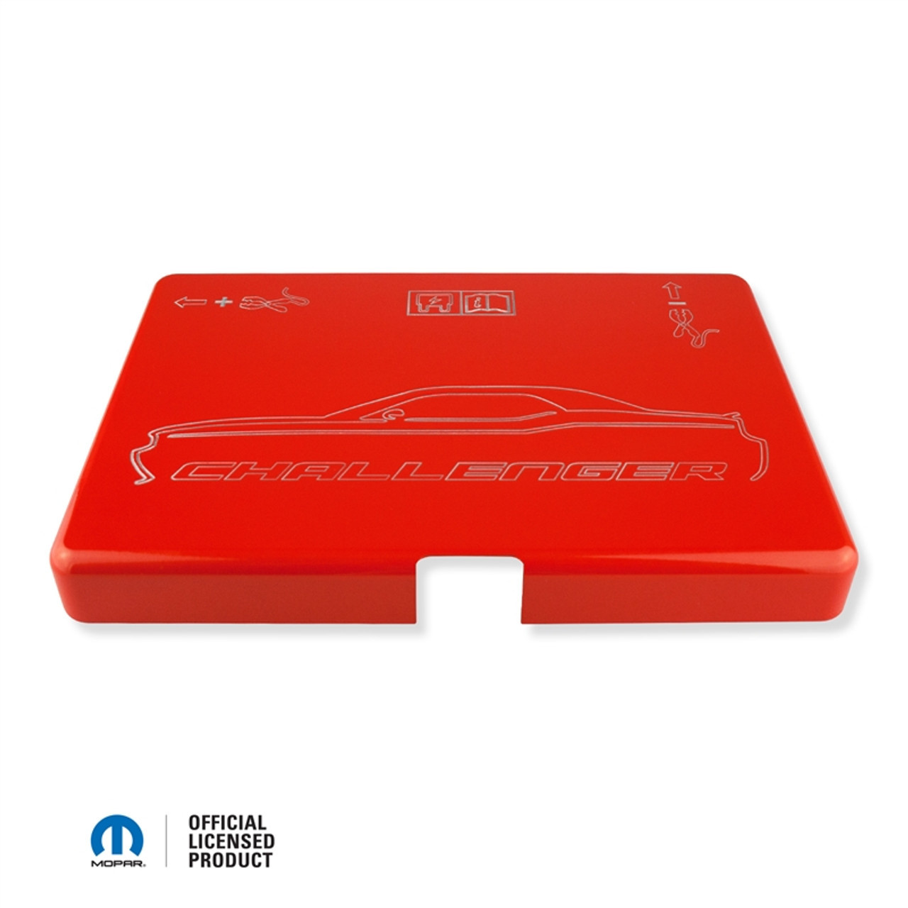 CHALLENGER ケース レッド American Brother Designs Fuse Box Cover for 15-23 Challenger
